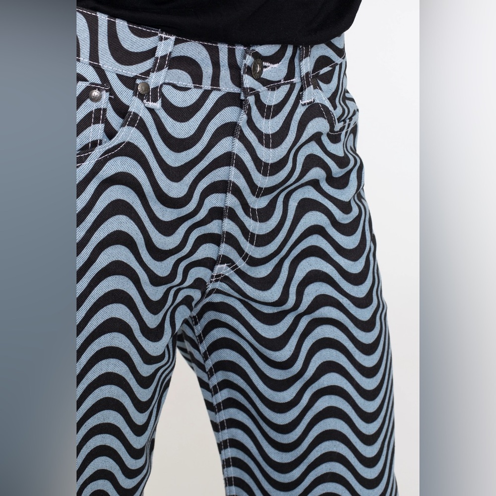 Ragged Priest Wave Pattern Jeans - Picture 5 of 9